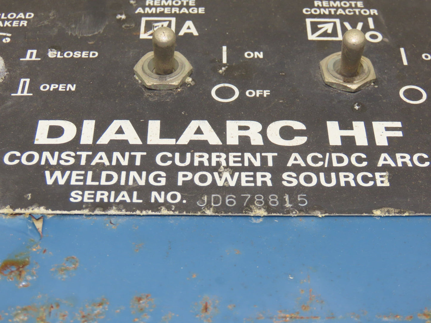 Miller Dialarc HF Front Panel Assembly Welding Parts