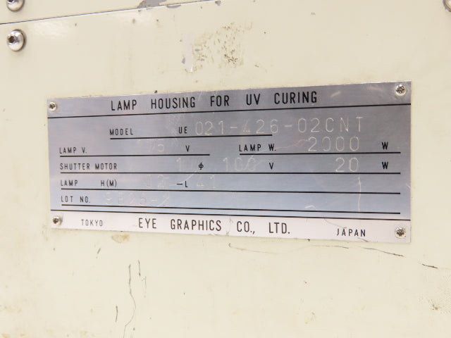 Eye Graphics UE021-426-02CNT Lamp Housing for UV Curing