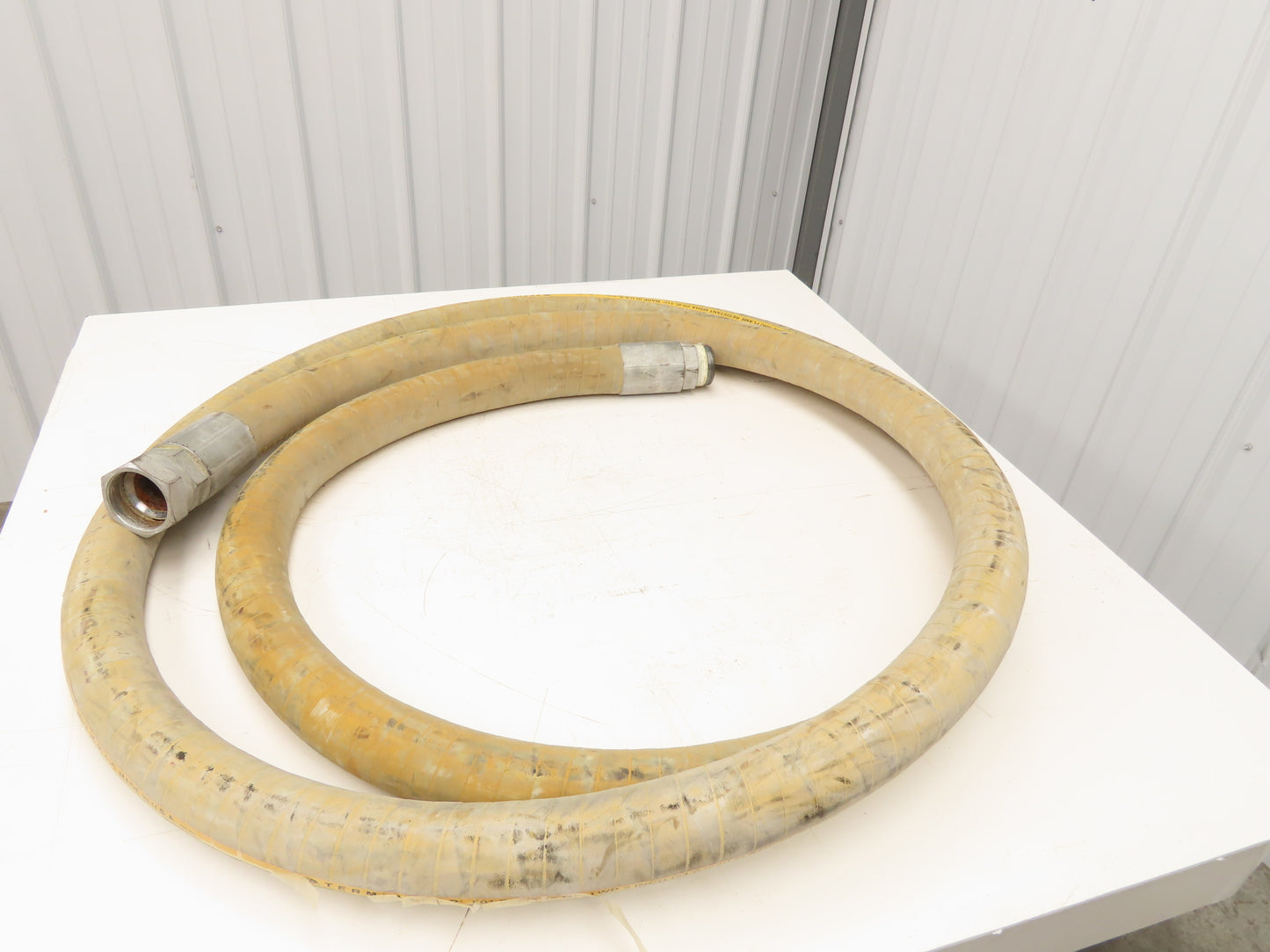 Gates Terminator 2"x 21' Fire Resistant Yellow Rubber Hose 501psi MSHA 2G-IC