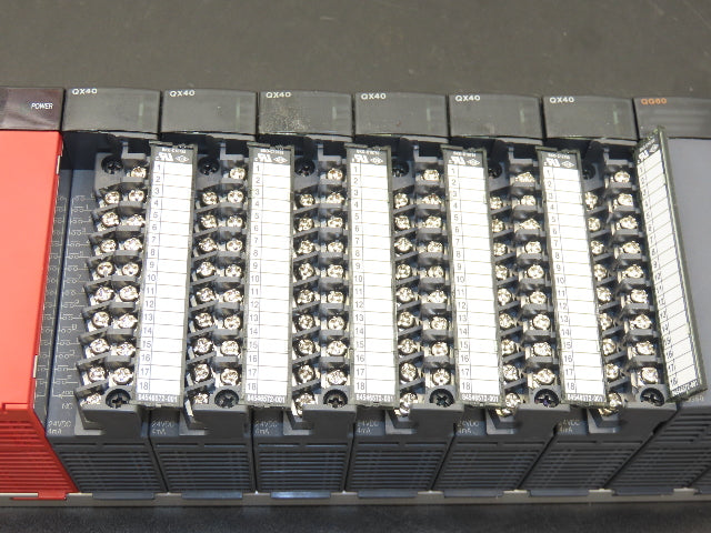 Mitsubishi Electric Q38B Melsec PLC Backplane Rack Power Supply Module 8 Slot