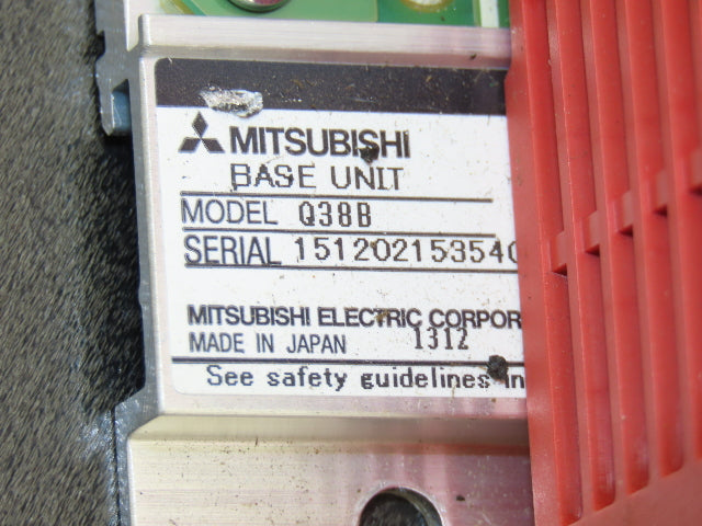 Mitsubishi Electric Q38B Melsec PLC Backplane Rack Power Supply Module 8 Slot