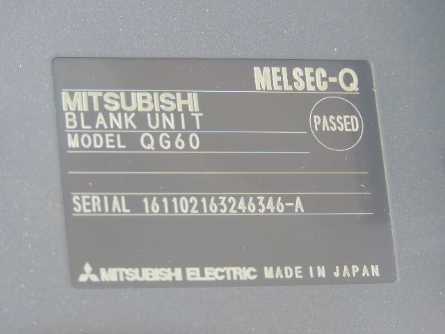 Mitsubishi Electric Q38B Melsec PLC Backplane Rack Power Supply Module 8 Slot
