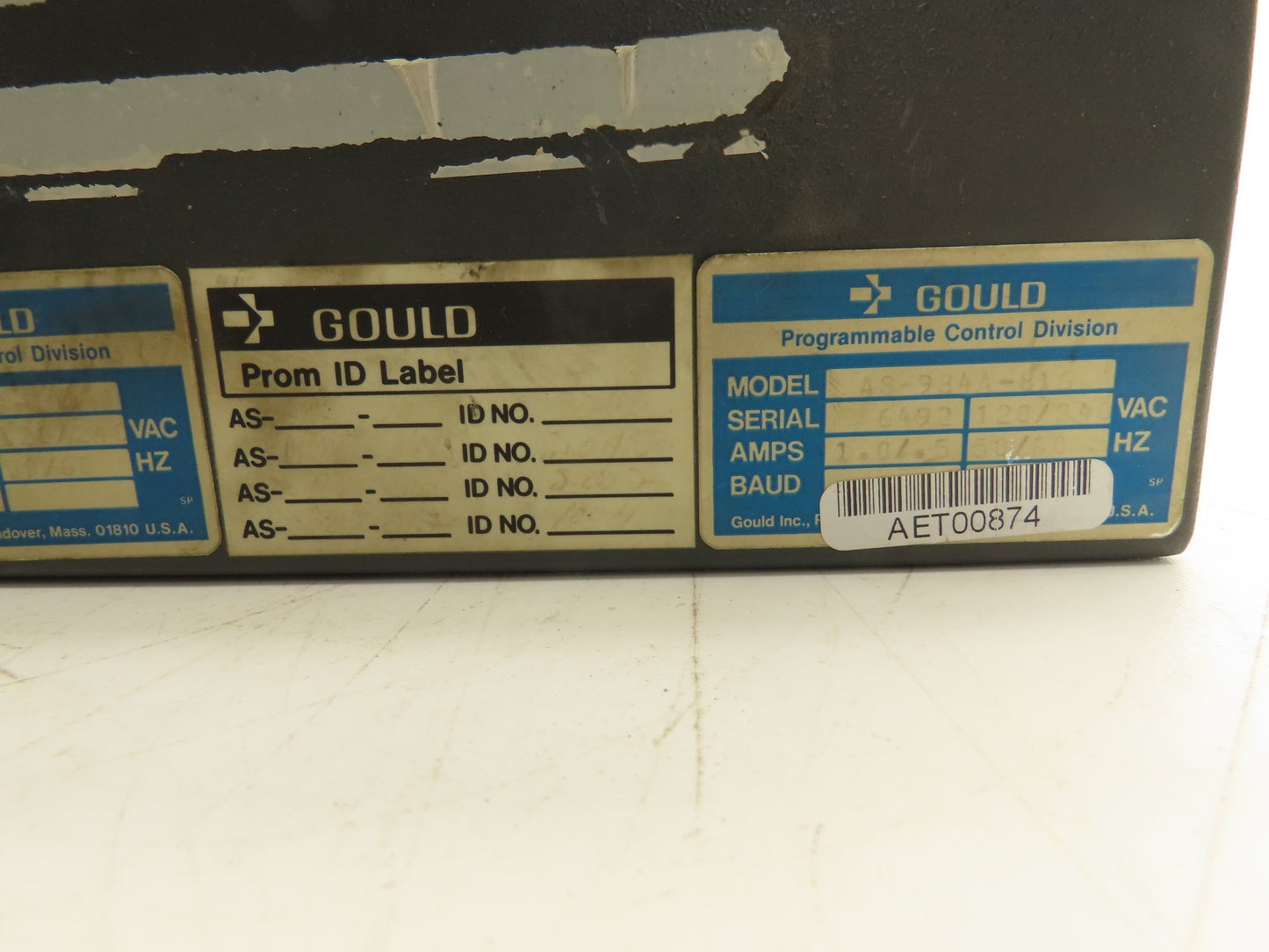 Gould AS-984A-816 PLC Controller I/O Chassis Rack