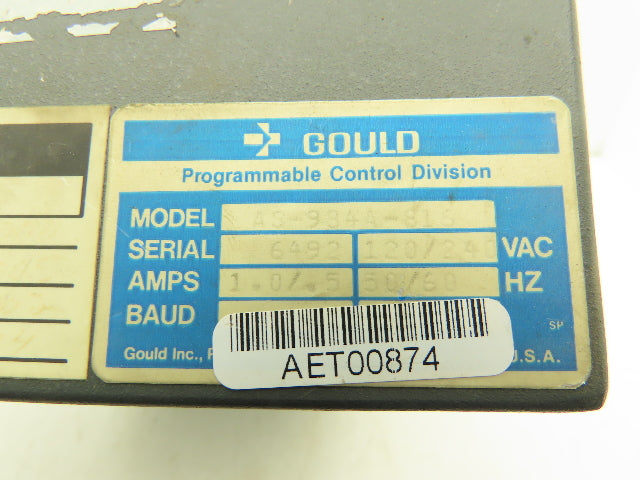 Gould AS-984A-816 PLC Controller I/O Chassis Rack