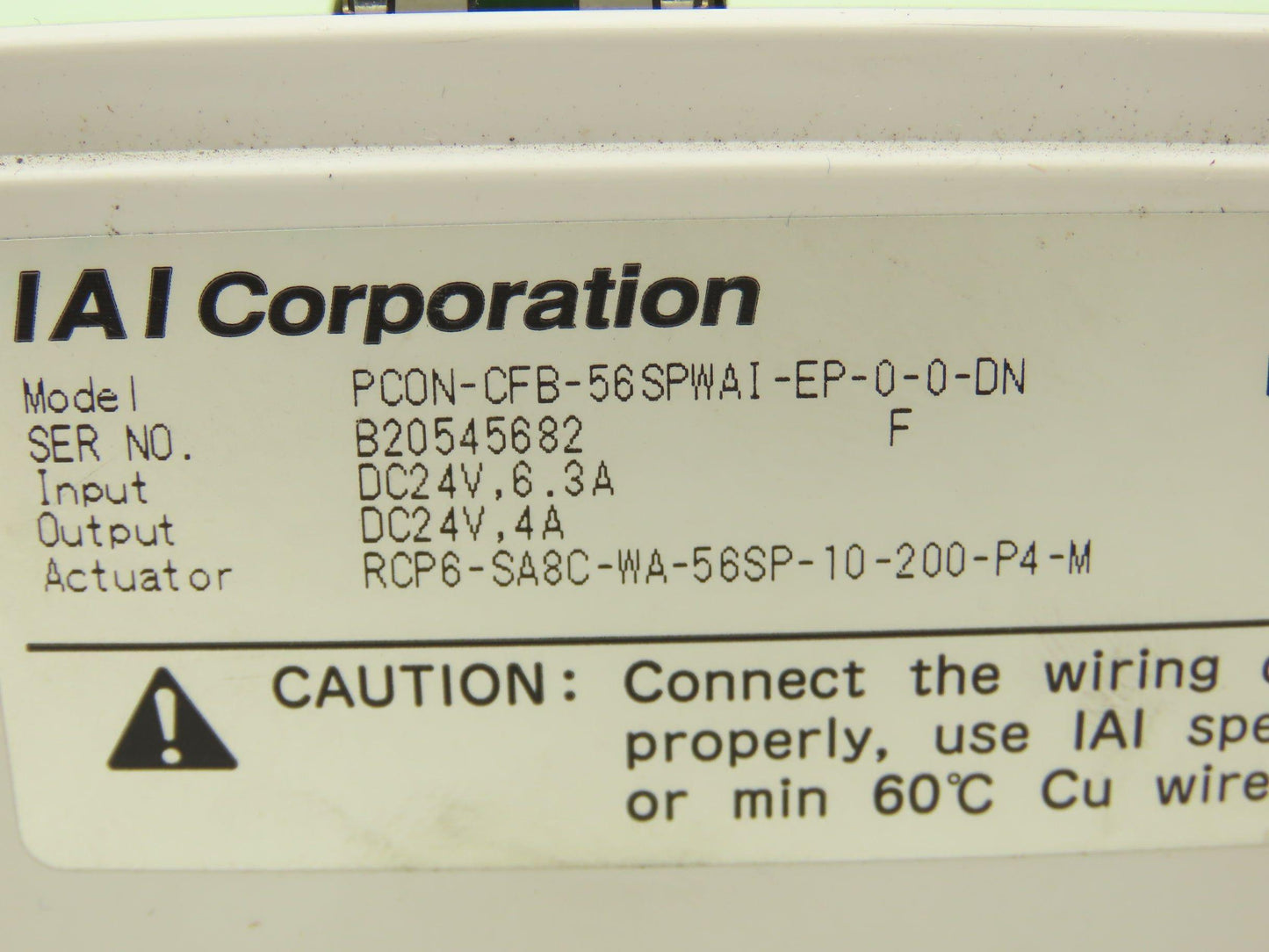 IAI PCON-CFB-56SPWAI-EP-0-0-DN Position Controller Absolute/Incremental 24VDC