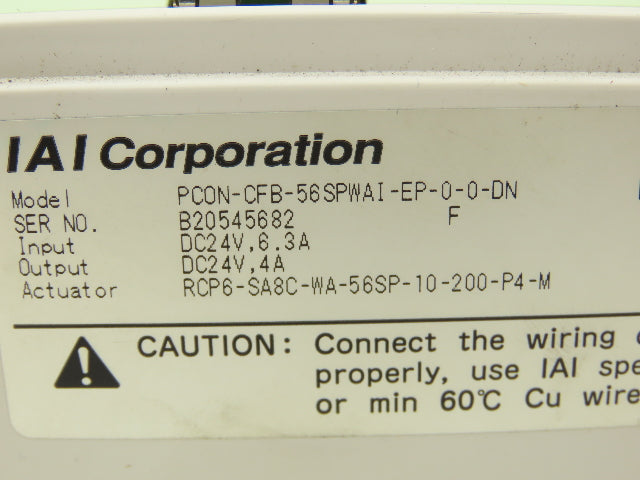 IAI PCON-CFB-56SPWAI-EP-0-0-DN Position Controller Absolute/Incremental 24VDC