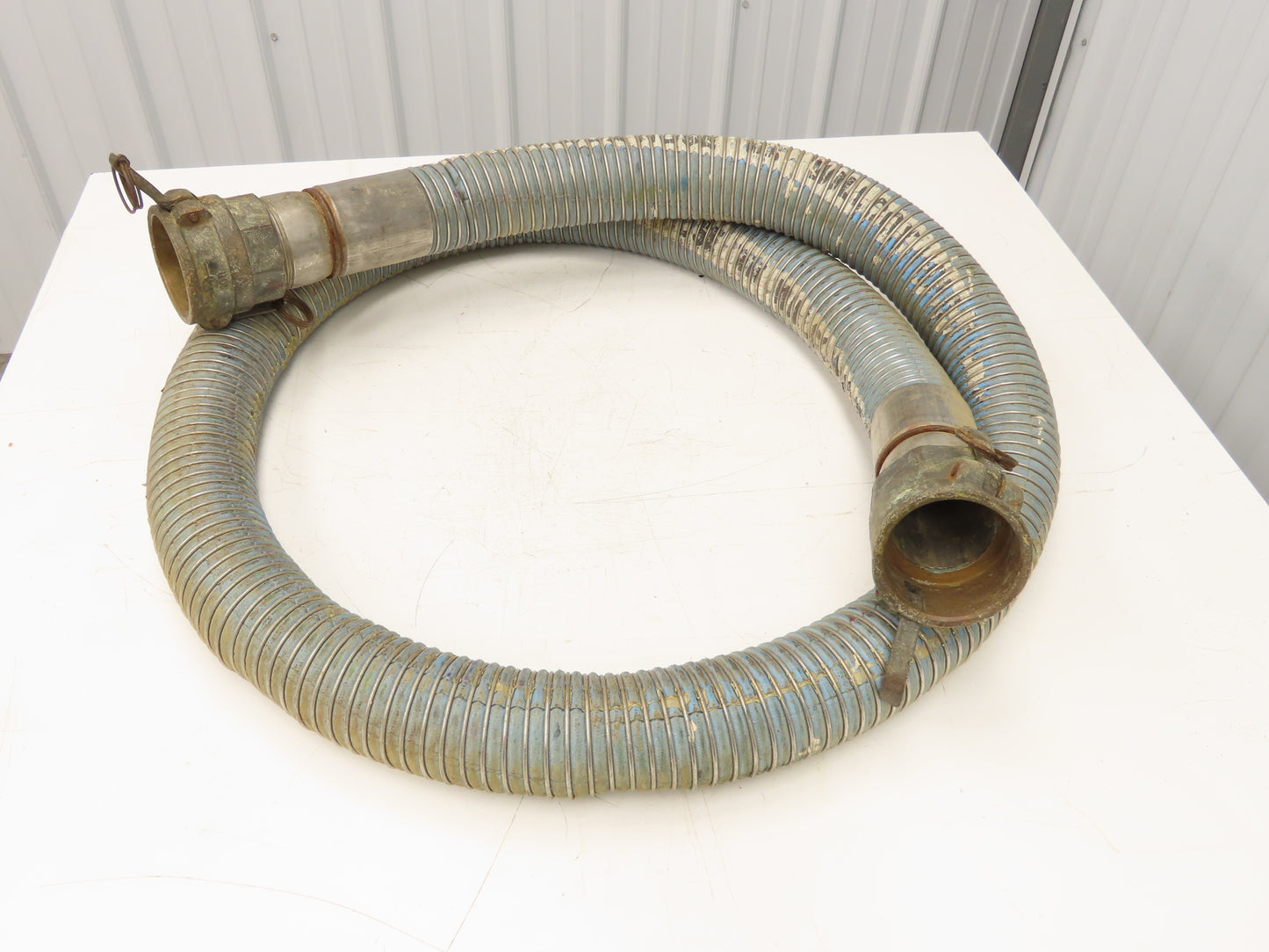 Wilcox 3"ID x 12' Stainless Flexible Chemical Transfer Hose Camlok Ends