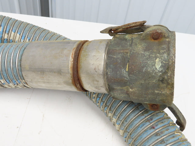 Wilcox 3"ID x 12' Stainless Flexible Chemical Transfer Hose Camlok Ends
