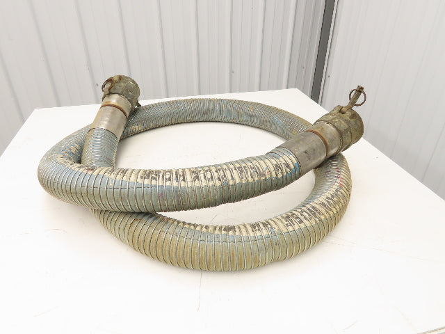 Wilcox 3"ID x 12' Stainless Flexible Chemical Transfer Hose Camlok Ends