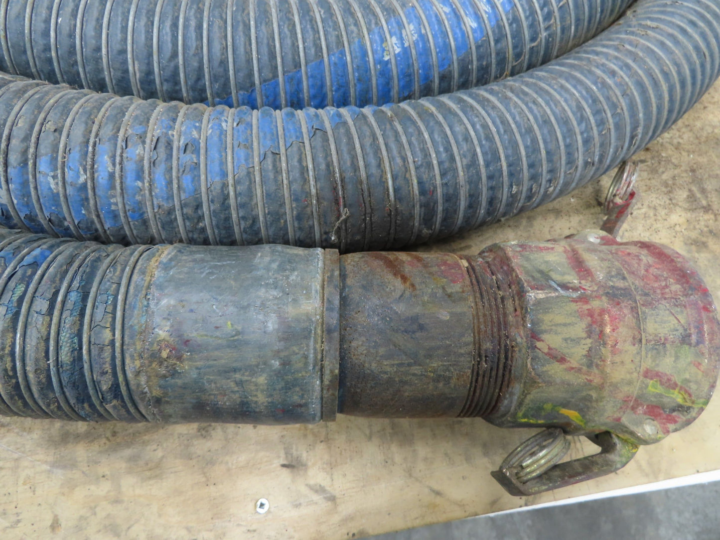 Flexmaster 3"ID x 23' Flexible Blue Chemical Transfer Hose Camlok Ends