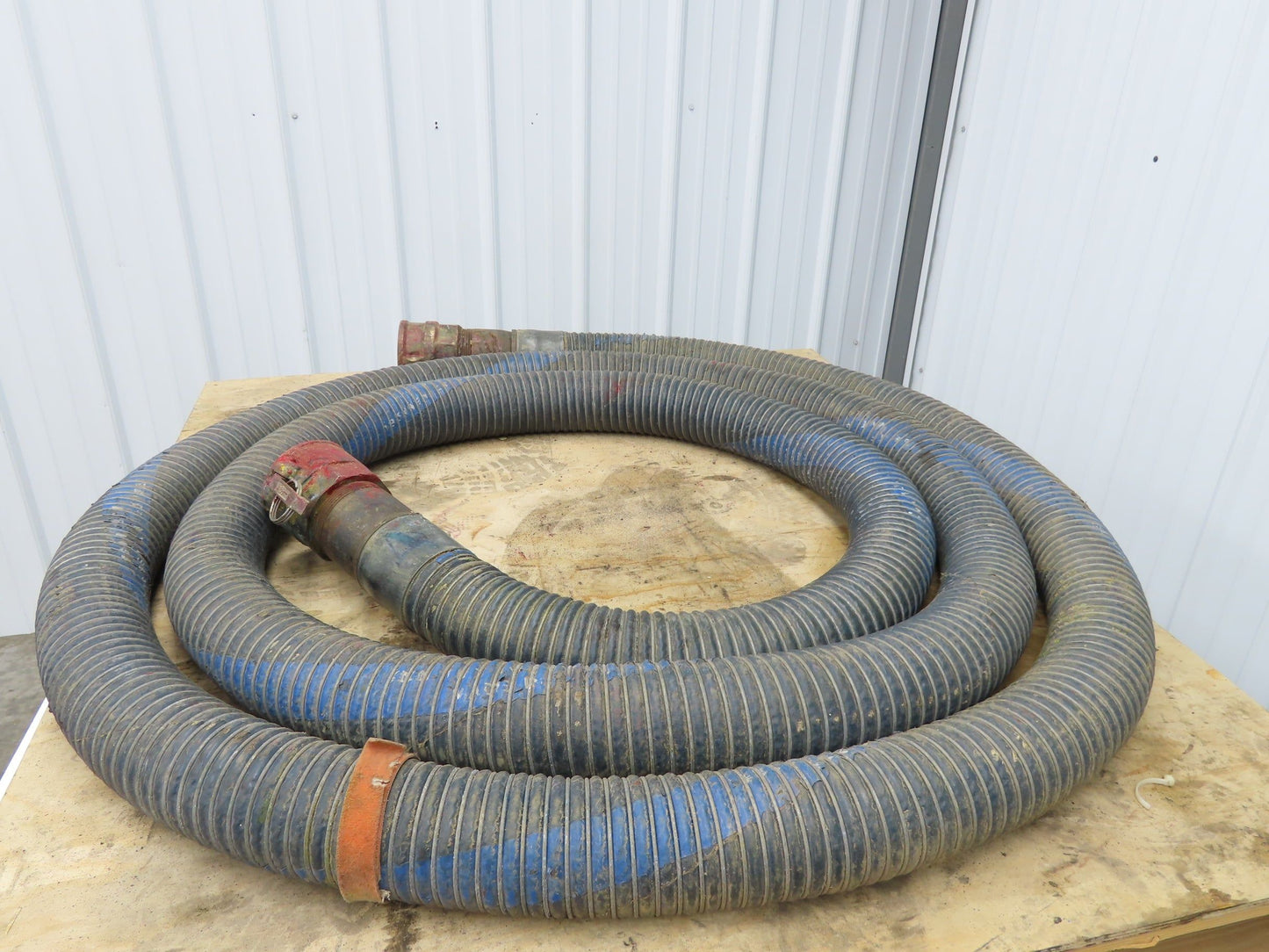 Flexmaster 3"ID x 23' Flexible Blue Chemical Transfer Hose Camlok Ends