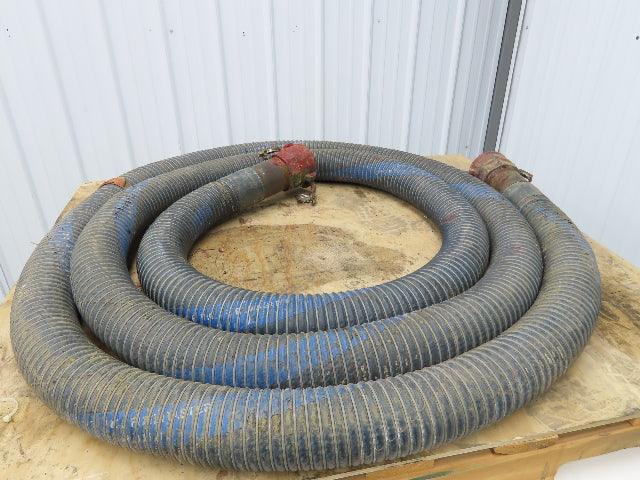 Flexmaster 3"ID x 23' Flexible Blue Chemical Transfer Hose Camlok Ends