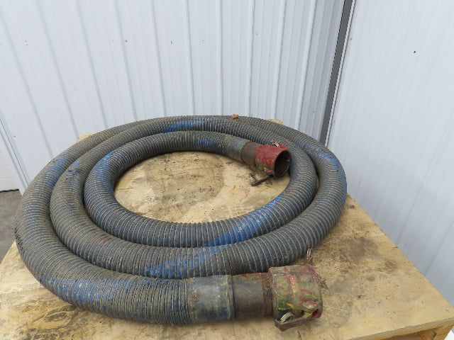 Flexmaster 3"ID x 23' Flexible Blue Chemical Transfer Hose Camlok Ends