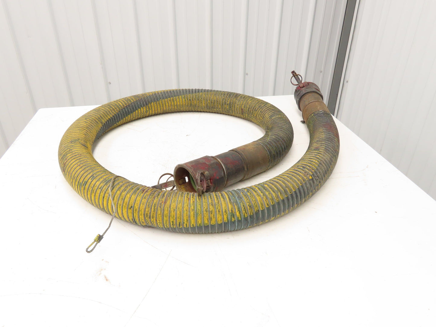 Flexonics Chemflex 3"ID x 10' Flexible Yellow Chemical Transfer Hose Camlok Ends