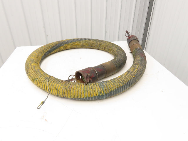 Flexonics Chemflex 3"ID x 10' Flexible Yellow Chemical Transfer Hose Camlok Ends