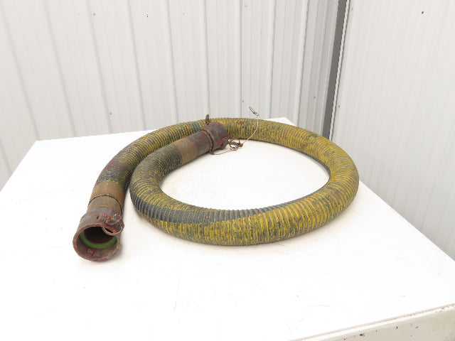 Flexonics Chemflex 3"ID x 10' Flexible Yellow Chemical Transfer Hose Camlok Ends