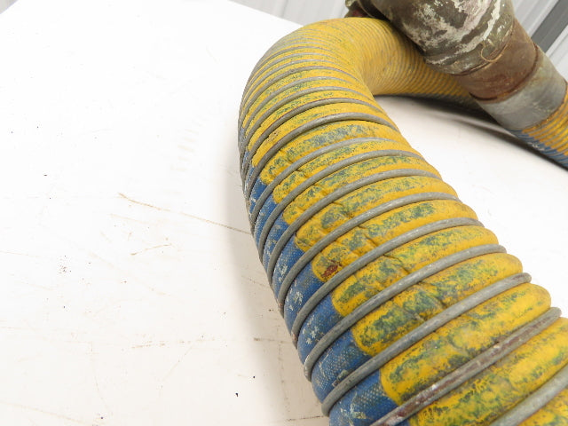 Flexonics Chemflex 3"ID x 12' Flexible Yellow Chemical Transfer Hose Camlok Ends