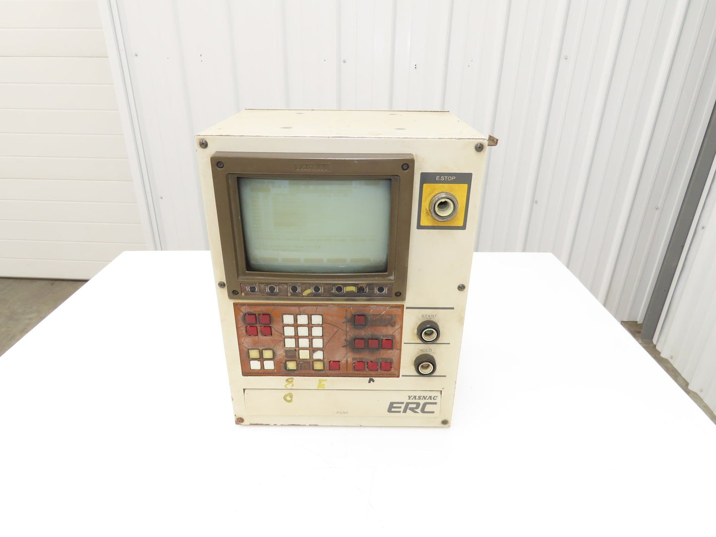 Yasnac JZNC-0P133 Operator Interface with Keyboard and CRT Monitor Panel