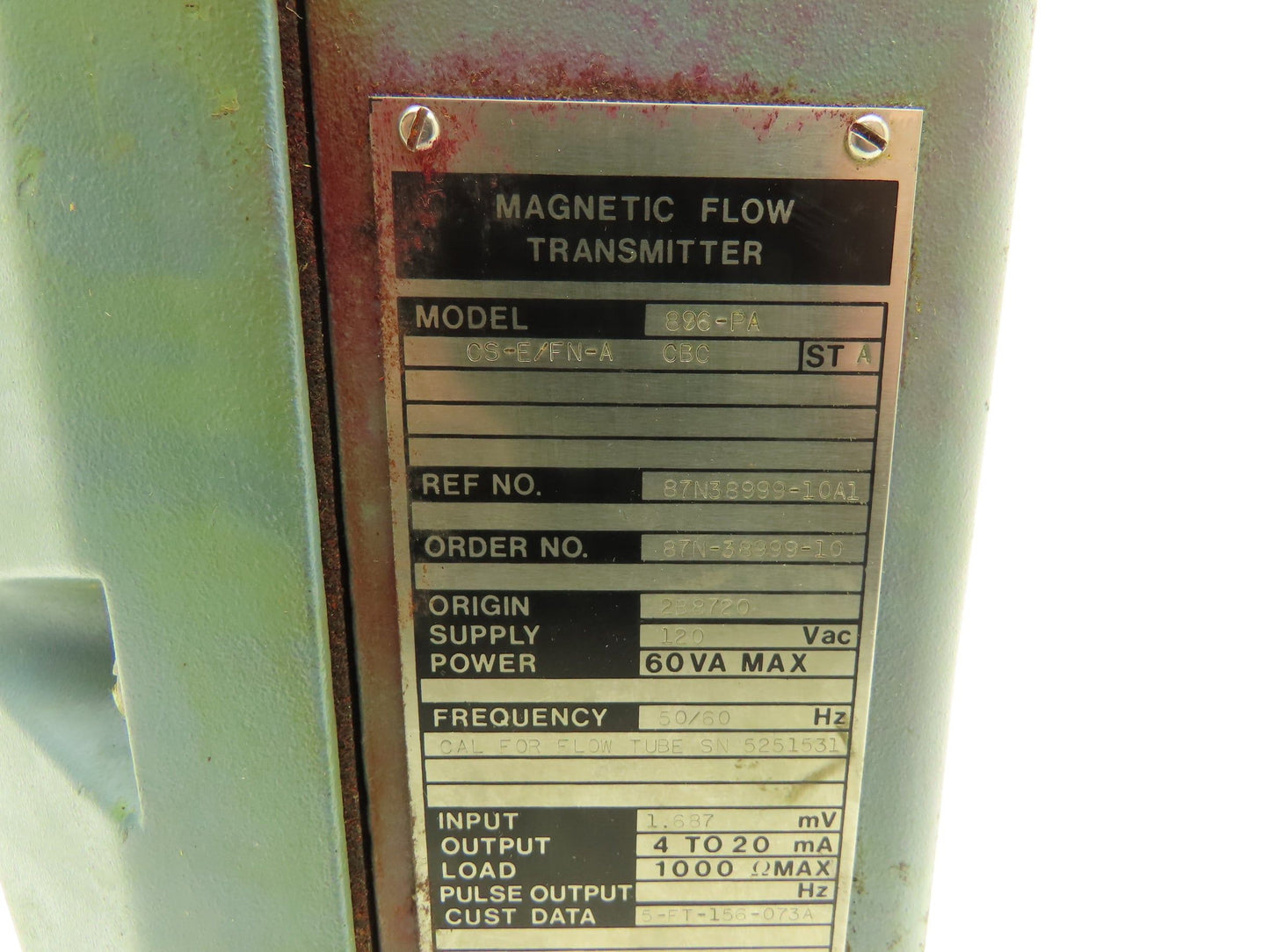 Foxboro Magnetic Flow Transmitter 120VAC 0-5mV Input 4-20mA Output 1000O Max