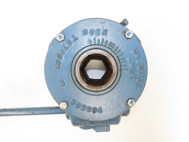 DeZurik Water Controls Style PEC Plug Valve Actuator Manual Gear Operator 2-1/4"