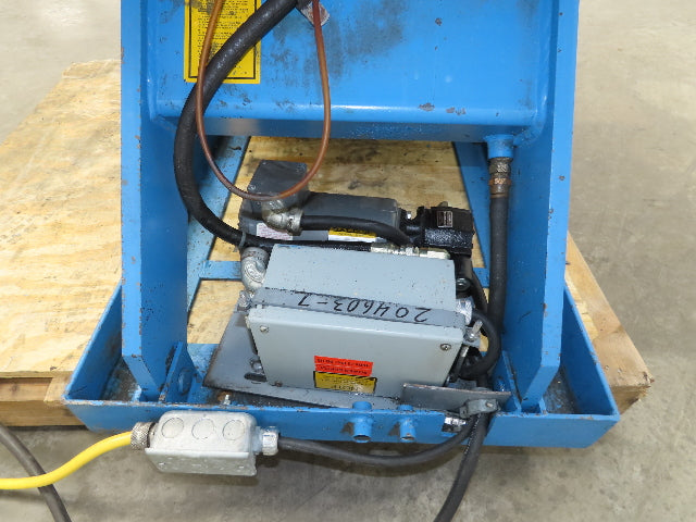 Bishamon Optimus Hydraulic Lift Table 2500lbs 36" Travel 24x48" Top 3Ph