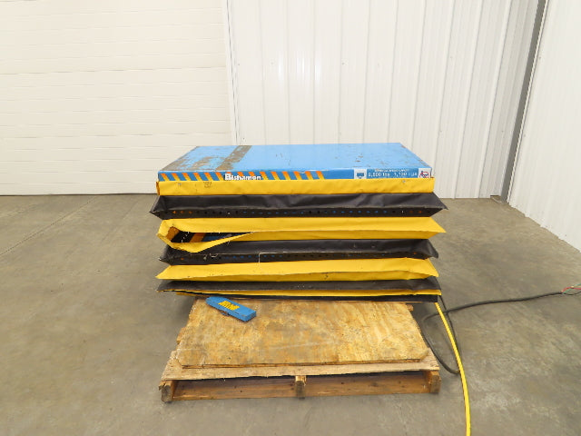 Bishamon Optimus Hydraulic Lift Table 2500lbs 36" Travel 24x48" Top 3Ph