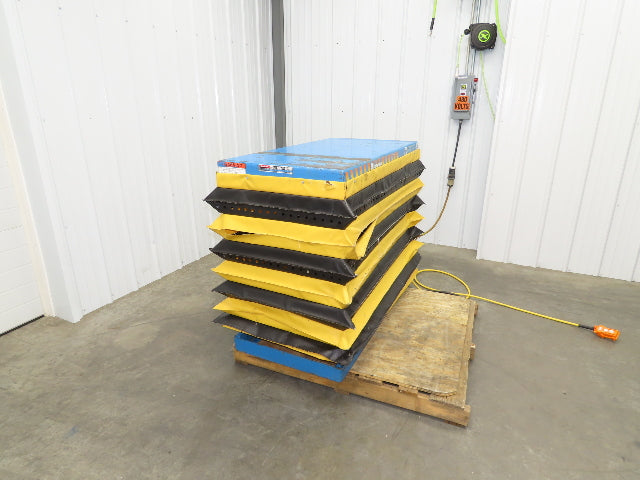 Bishamon Optimus Hydraulic Lift Table 2500lbs 36" Travel 24x48" Top 3Ph