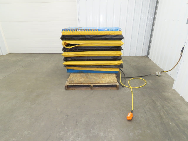 Bishamon Optimus Hydraulic Lift Table 2500lbs 36" Travel 24x48" Top 3Ph