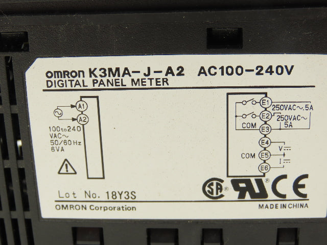Omron K3MA-J-A2 Digital Panel Meter