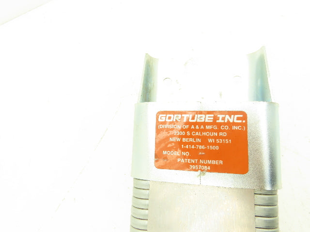 Gortube 1.5"H x 3.3"W Steel Enclosed Flexible Cable/Hose Carrier 3.25"IR 43.75"L
