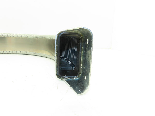 Gortube 1.5"H x 3.3"W Steel Enclosed Flexible Cable/Hose Carrier 3.25"IR 43.75"L