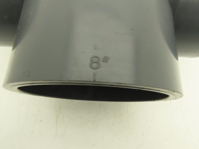 Ipex SCH 80 8" PVC Slip Tee Fitting Schedule 80 Gray ASTM D-2467