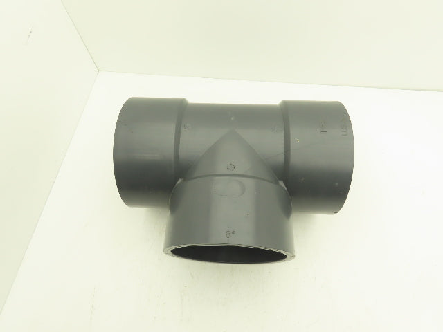 Ipex SCH 80 8" PVC Slip Tee Fitting Schedule 80 Gray ASTM D-2467