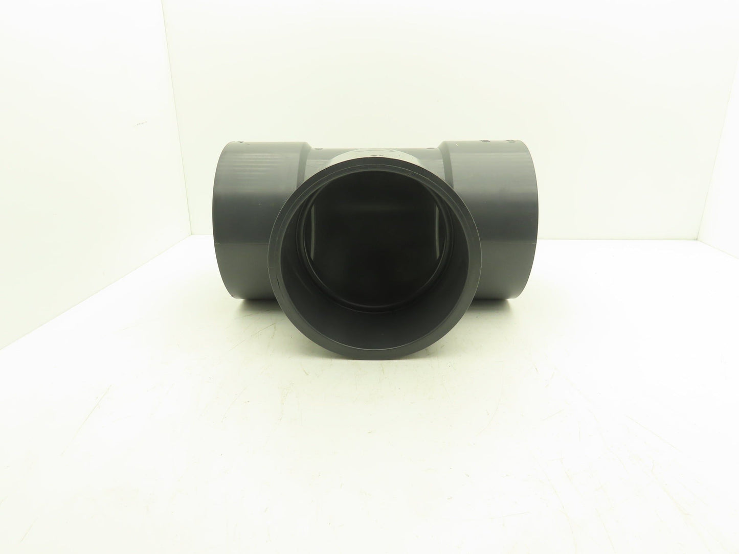Ipex SCH 80 8" PVC Slip Tee Fitting Schedule 80 Gray ASTM D-2467