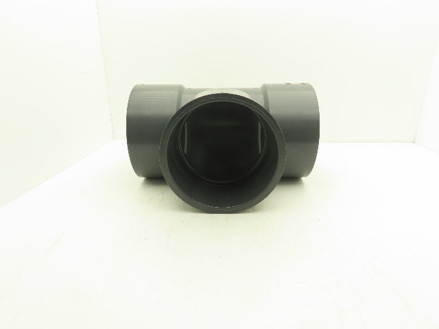 Ipex SCH 80 8" PVC Slip Tee Fitting Schedule 80 Gray ASTM D-2467