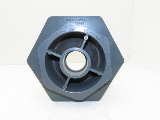 Ipex SCH 80 Reducer Bushing 8x6" + 6x2" PVC Slip Fittings Gray
