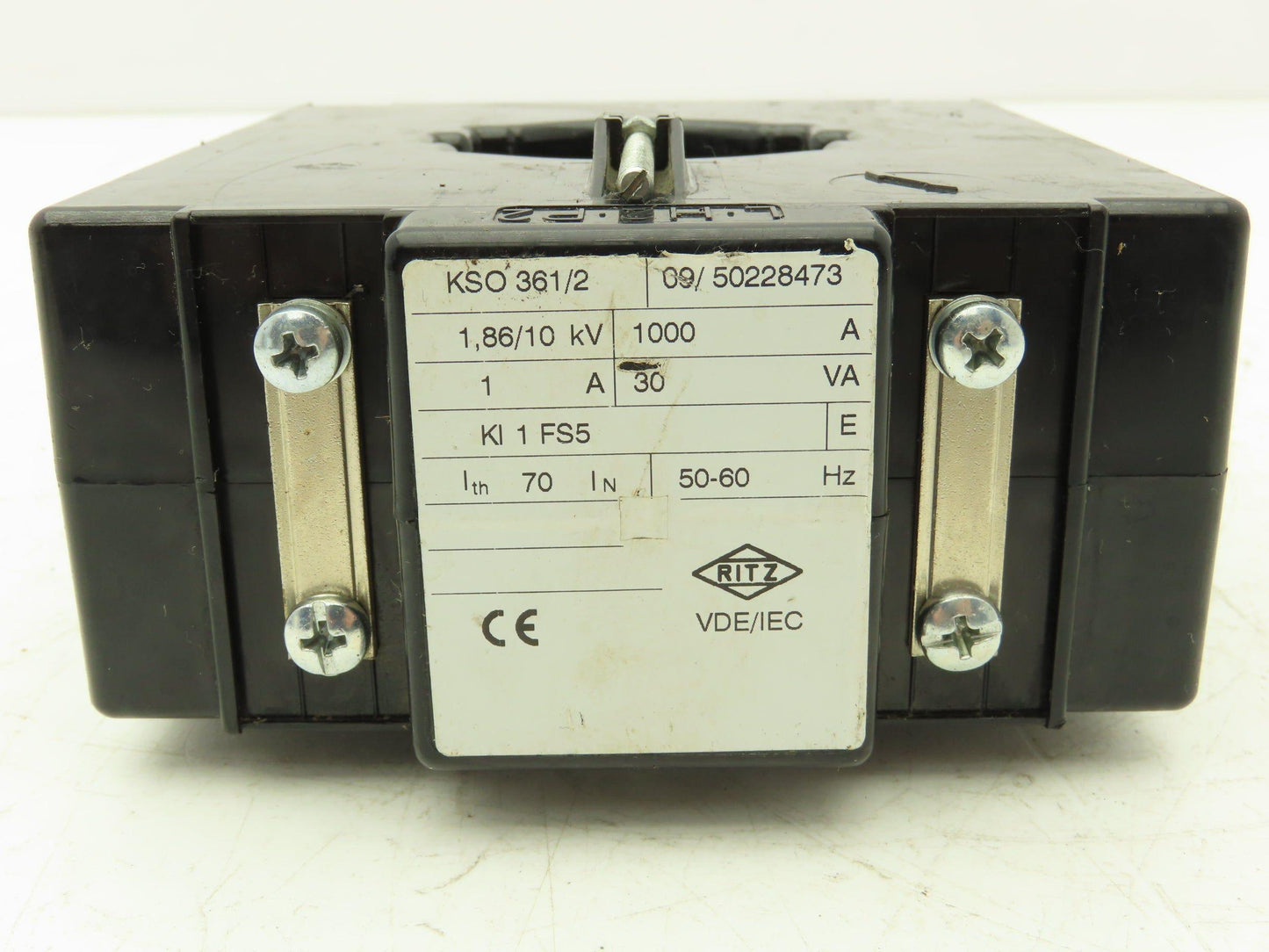 Ritz KSO 361/2 Current Transformer 1.86/10kV 1000A 1A Kl 1FS5