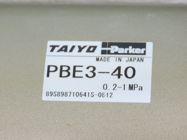 Parker Taiyo SMC PBE3-40 High Power Air-Oil Booster w/Pneumatic-Hyd Converter