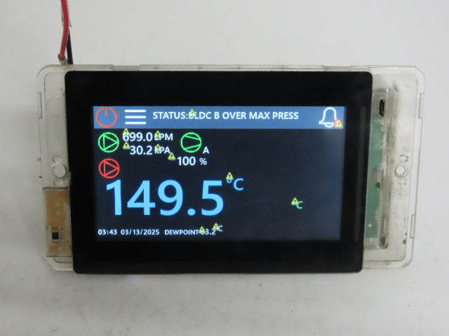 Carel PGR04000WBA00 HMI Digital Control Panel Rev 1010A