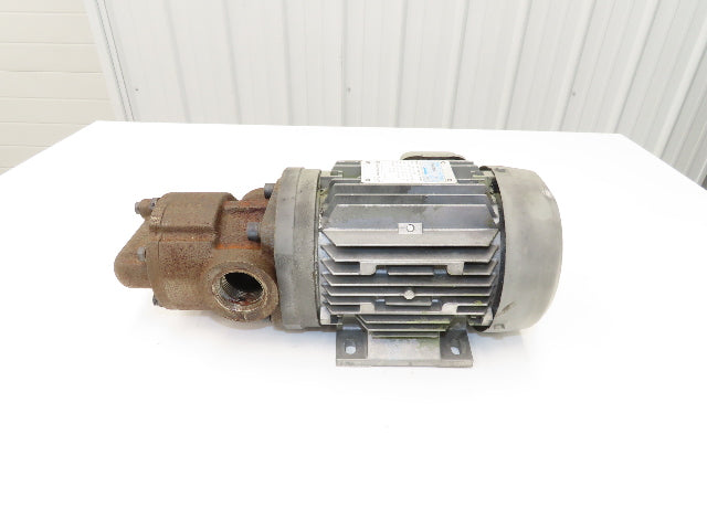 Nippon 3P750-320EVB Trochoid Oil Circulation Pump .75Kw 1700rpm 220V Motor