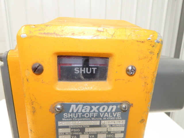 Maxon 2-1/2" F5000CP1 Gas Shut-Off Valve 2.5" Flanged 50psi 120V