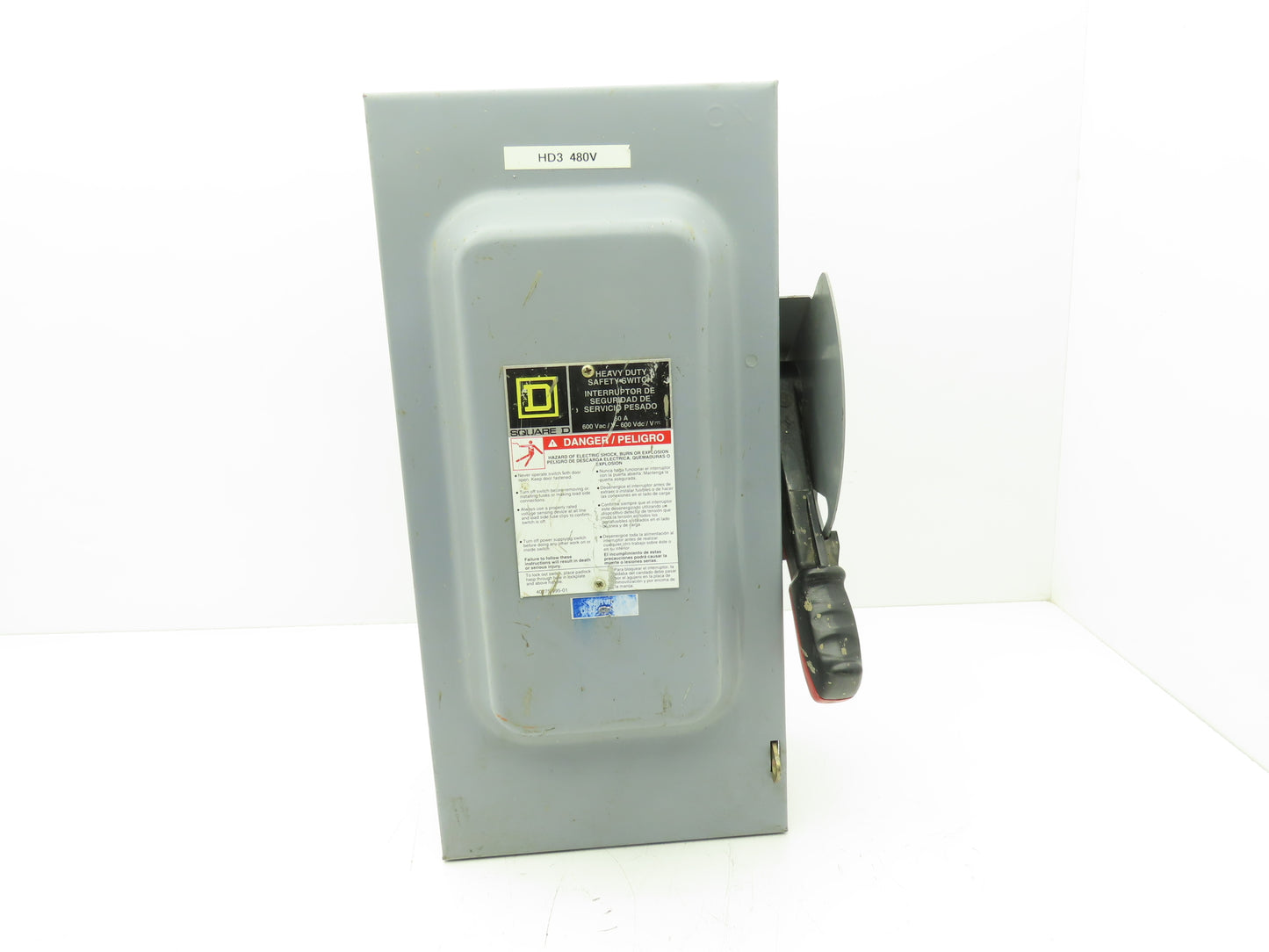 Square D HU362 Safety Disconnect Switch 60A 600VAC 3Ph 3P Series F05