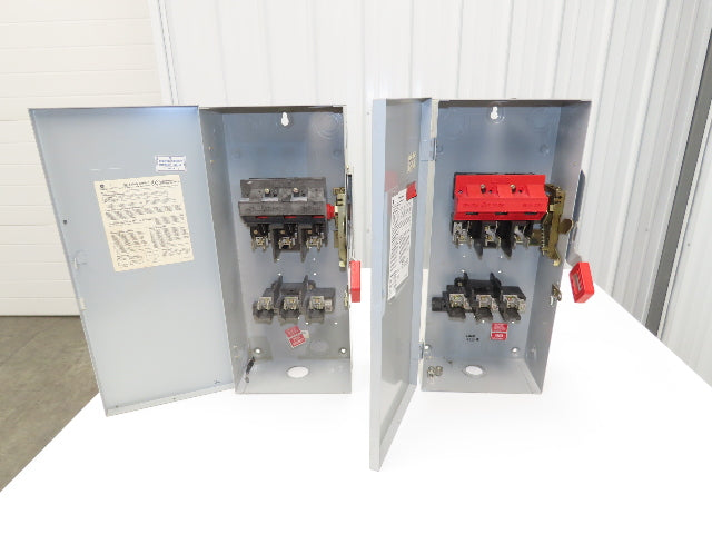 General Electric TH3362 GE Safety Disconnect Switch Fused 60A 600VAC Lot of 2