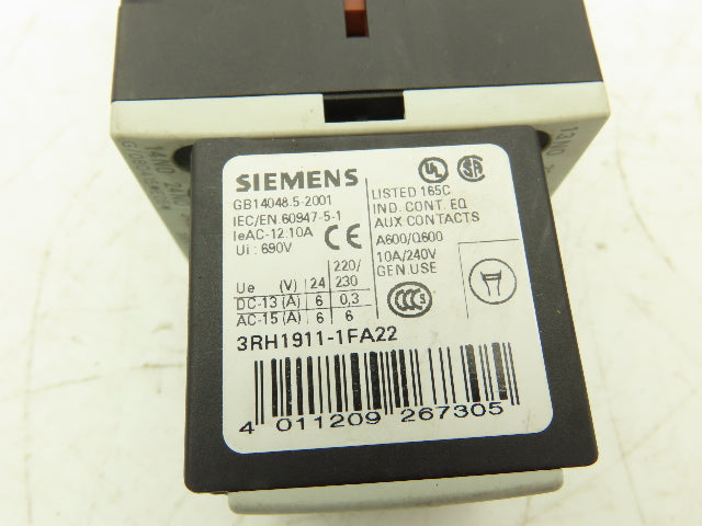 Siemens Contactor Relay 24V Coil 1.5Hp 600V Mixed Lot of 3