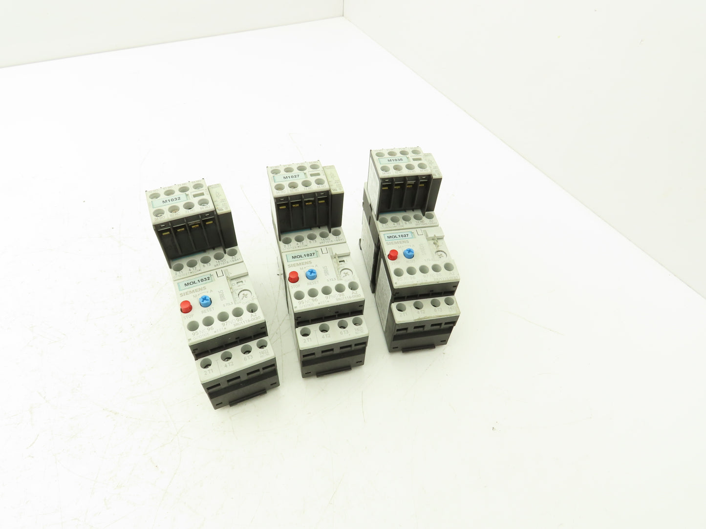 Siemens 3RU1116-0KB0 Motor Starter Contactor Relay 24V Coil 5Hp 600V Lot of 3