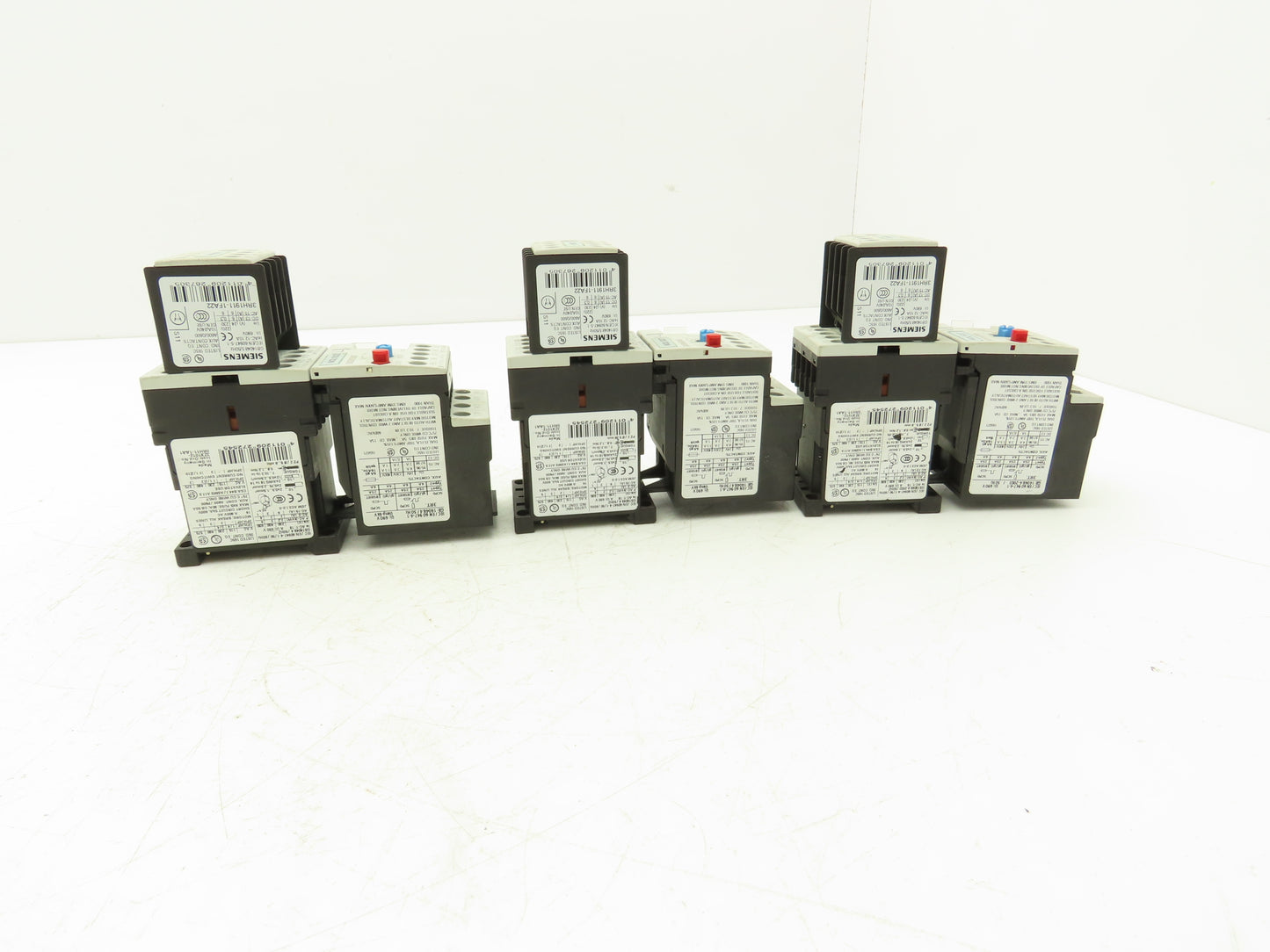 Siemens 3RU1116-0KB0 Motor Starter Contactor Relay 24V Coil 5Hp 600V Lot of 3