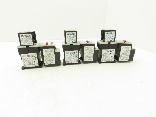 Siemens 3RU1116-0KB0 Motor Starter Contactor Relay 24V Coil 5Hp 600V Lot of 3