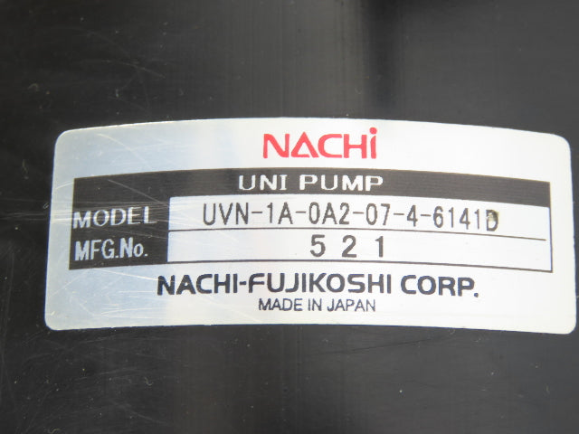 Nachi NSP-10-07V0A2-2507Q Hydraulic Power Unit 218-580psi 3.8gpm