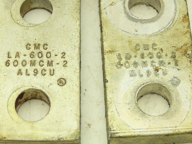CMC LA-600-2 Lug Mechanical Wire Connector AL9CU 2AWG-600MCM Lot of 15