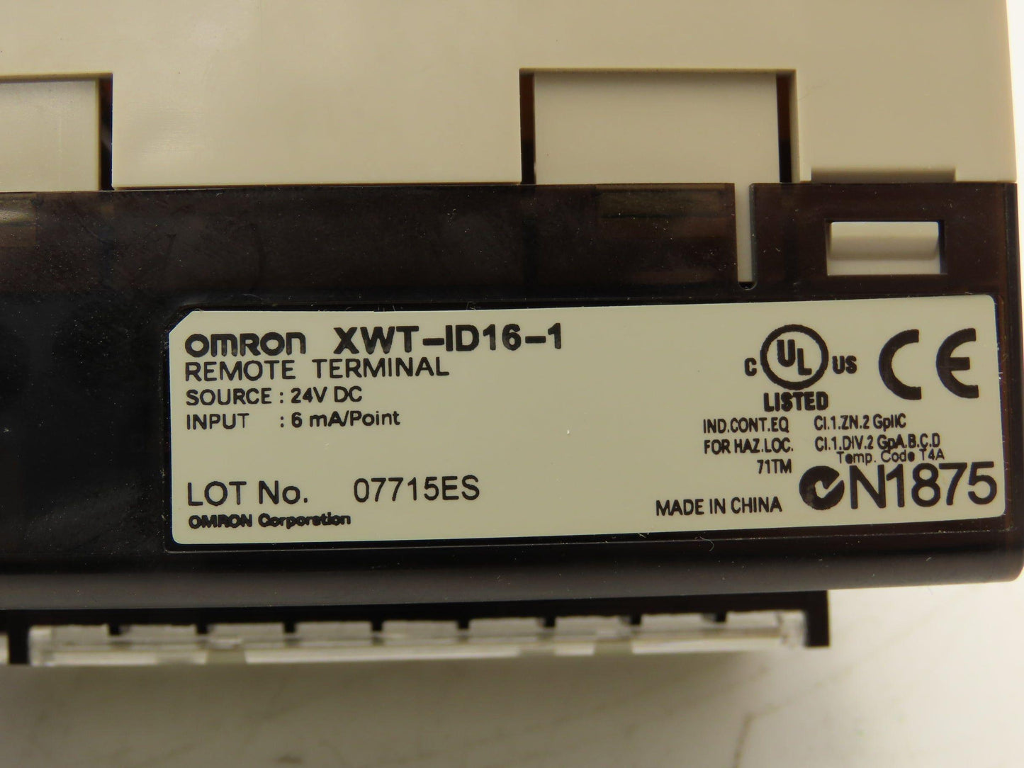 Omron DRT2-ID16-1 XWT-ID16-1 Remote Terminal PLC I/O Modules